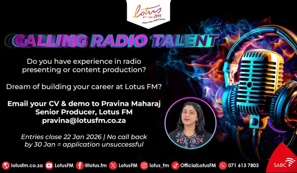 Lotus FM Presenter Search 2026
